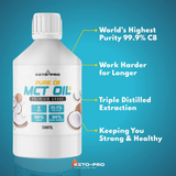 C8 MCT Oil - 99.9% - The World's Highest Purity