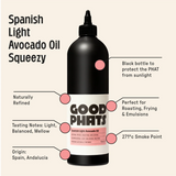 Spanish Light Avocado Oil Squeezy 750ml