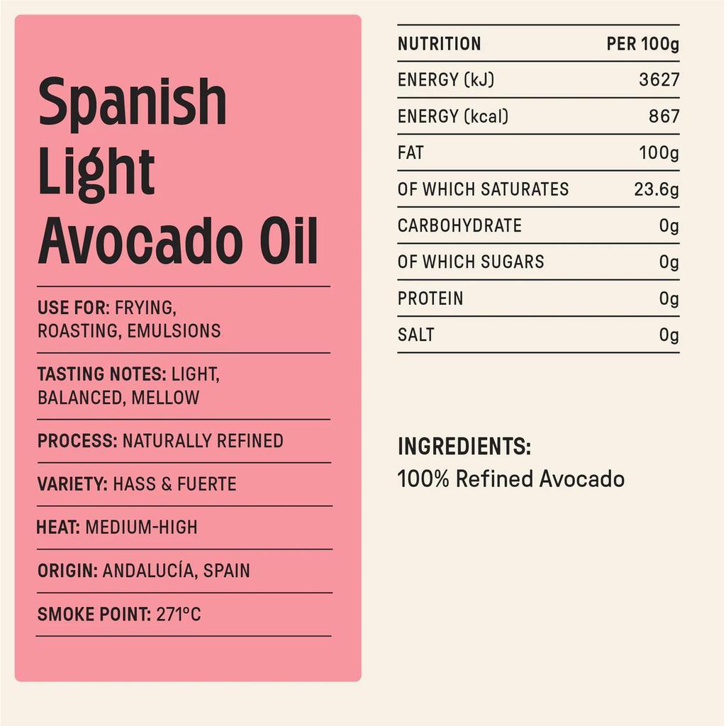 Spanish Light Avocado Oil Squeezy 750ml