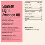 Spanish Light Avocado Oil Squeezy 750ml