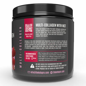 Raspberry Keto Multi-Collagen Type 1 and Type 3