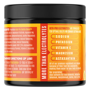 Keto Electrolytes PLUS - Lemon Orange - 250g