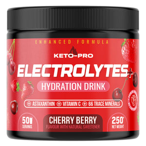 Keto Electrolytes PLUS - Cherry Berry - 250g