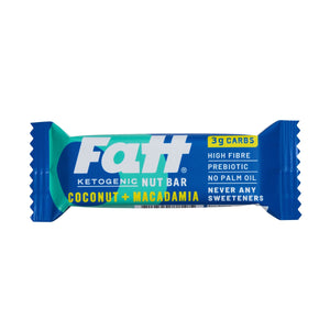 Fatt Coconut + Macadamia Keto Bar