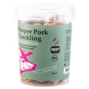 Pork Crackling 100g - Sage & Onion