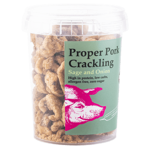 Pork Crackling 100g - Sage & Onion