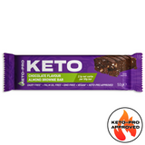 Chocolate Almond Brownie Keto Bars - 2.1g Net Carbs Per 50g Bar - NEW RECIPE - SWEETENER FREE