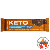 Chocolate Orange - Almond Brownie Keto Bars - 2.8g Net Carbs per 50g bar - SWEETENER FREE