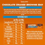 Chocolate Orange - Almond Brownie Keto Bars 2.8G Net Carbs Per 50G Bar Sweetener Free And Bites