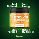 Keto Electrolytes Plus - Lemon Orange 250G