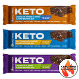 MIXED BOX of 12 Brownie Keto Bars - From 2g Net Carbs Per 50g Bar - NEW RECIPE - SWEETENER FREE