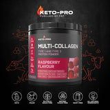Raspberry Keto Multi-Collagen Type 1 and Type 3