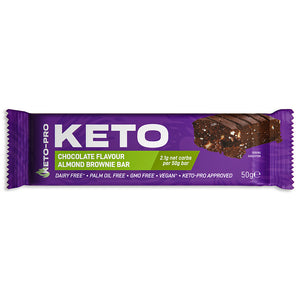 Chocolate Almond Brownie Keto Bars - 2.1g Net Carbs