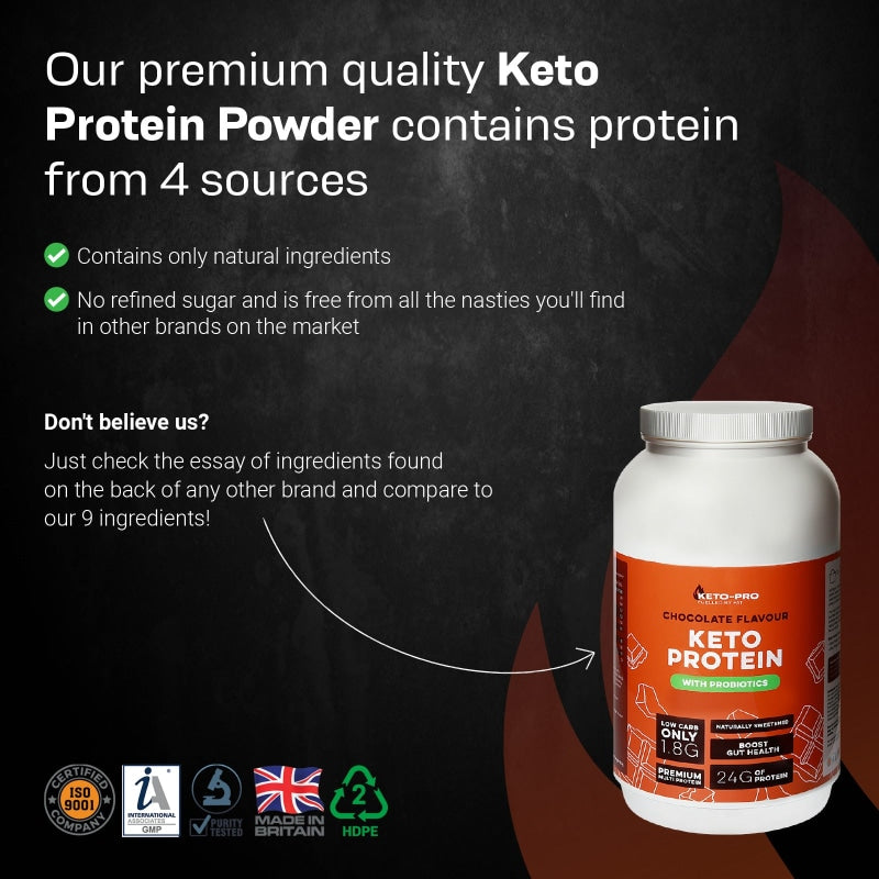 Any 3 Keto Protein Powders for £74.99 (normally £89.97)