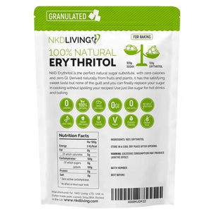 100% Natural Erythritol - ZERO Calorie Sugar Replacement