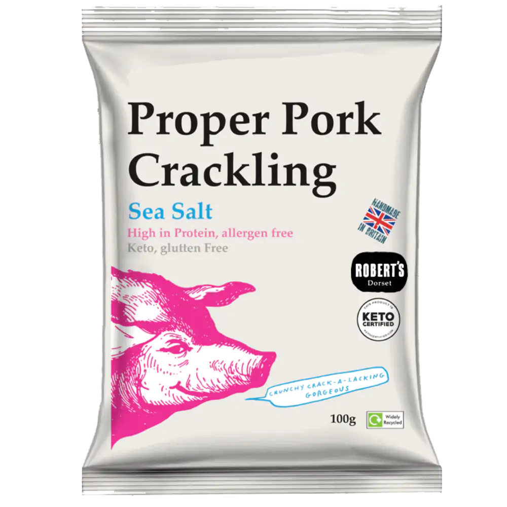 Pork Crackling - Classic Sea Salt - 100g bag