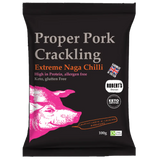 Pork Crackling 100g - Extreme Naga Chilli