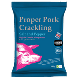 Pork Crackling - Sea Salt and Pepper - 100g bag
