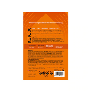 Keto Raw Carrot & Sesame Crackers