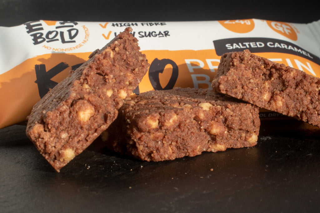 Salted Caramel Keto Protein Bars