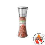 Himalayan Pink Salt in an Adjustable, Refillable Grinder - 200g