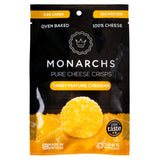 Monarchs Pure Cheese Crisps Tangy Mature Cheddar 32G. Keto Cheesy Snacks