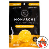Monarchs Pure Cheese Crisps, Tangy Mature Cheddar 32g.