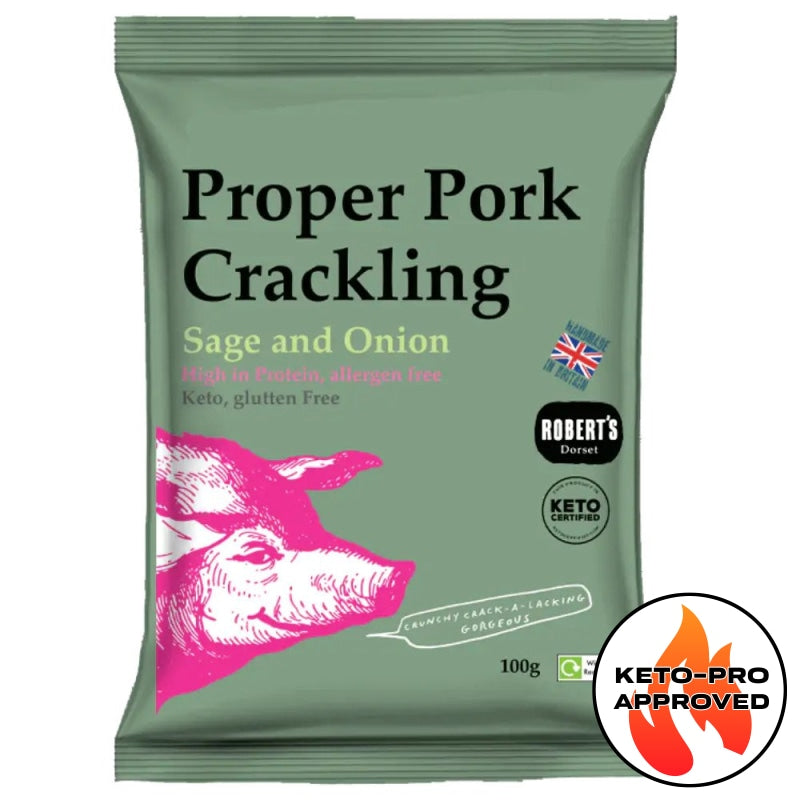 Pork Crackling 100G - Sage & Onion Snack Foods