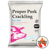 Pork Crackling - Classic Sea Salt 100G Bag Snacks