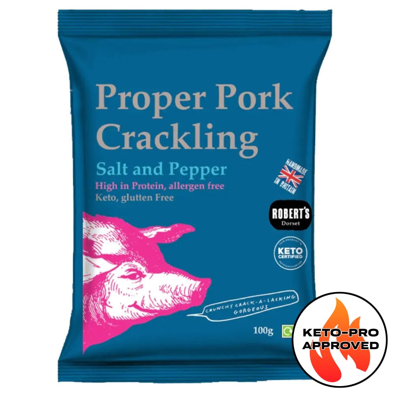 Pork Crackling - Salt And Pepper 100G Bag Snack Foods