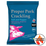 Pork Crackling - Sea Salt and Pepper - 100g bag